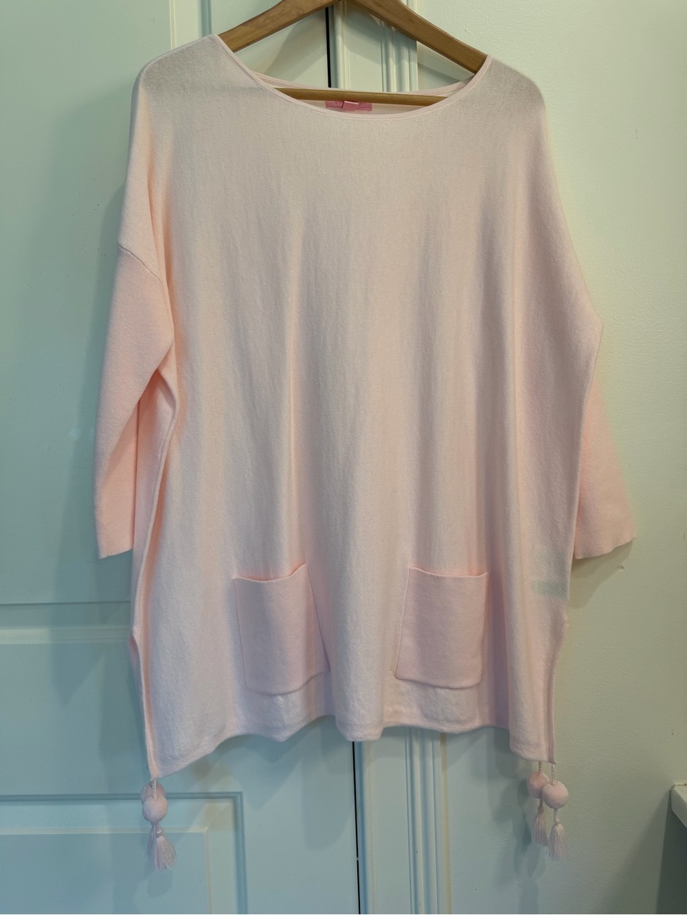 Lilly Pulitzer Women’s Lightweight Pink Pocket Sweater Tunic